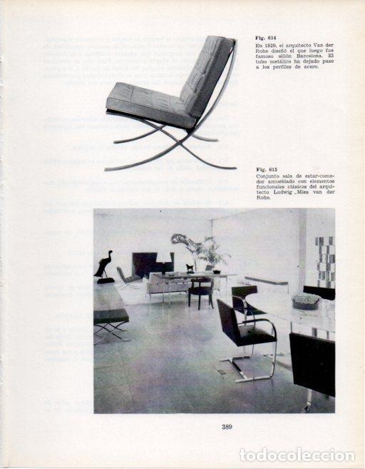 Cartoline: LAMINA V28461: Sala de estar por Mies van der Rohe - VArios