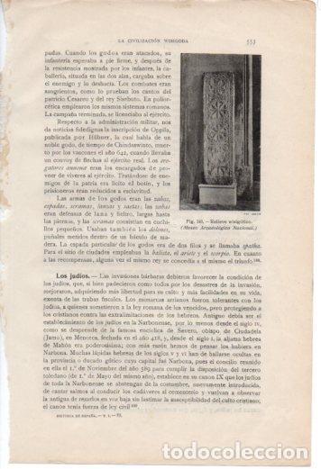 Postkarten: LAMINA V37100: Relieve visigotico - Antonio Ballesteros y Beretta