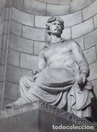 Postales: LAMINA V28061: Estatua de Maria Fortuny i Marsal, Barcelona - Varios