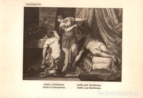 Postcards: LAMINA V28185: Judith y Holofernes por Tintoretto - Bernardino de Pantorba