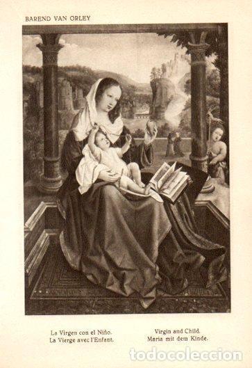 Postkarten: LAMINA V28129: La Virgen con el Ni&ntilde;o por Barend van Orley - Bernardino de Pantorba