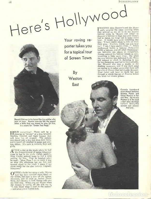 Cartoline: LAMINA 34464: Carole Lombard y Cesar Romero - VVAA