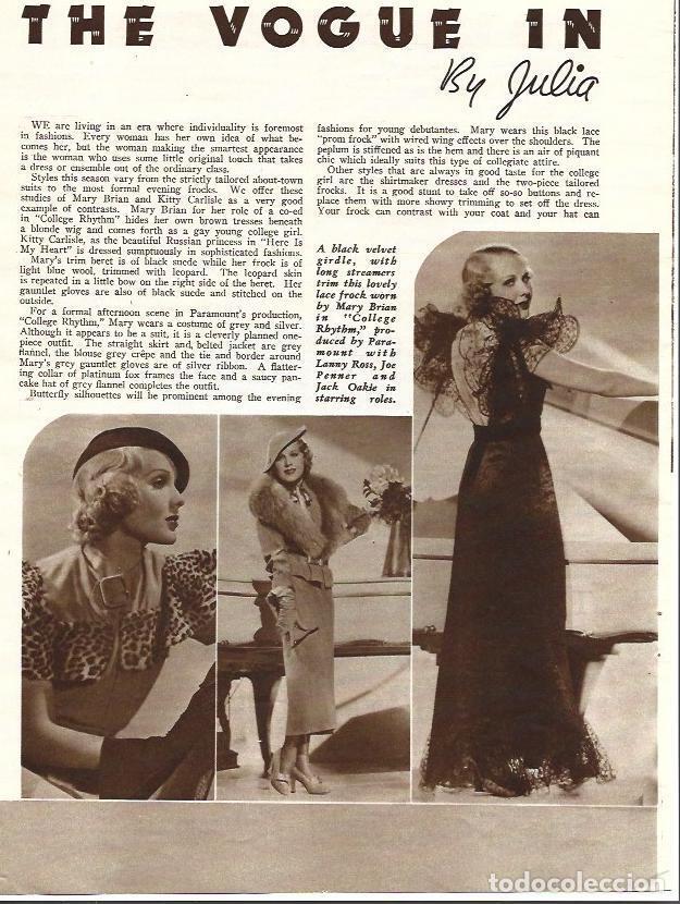 Cartoline: LAMINA 34411: Moda de Mary Brian - VVAA