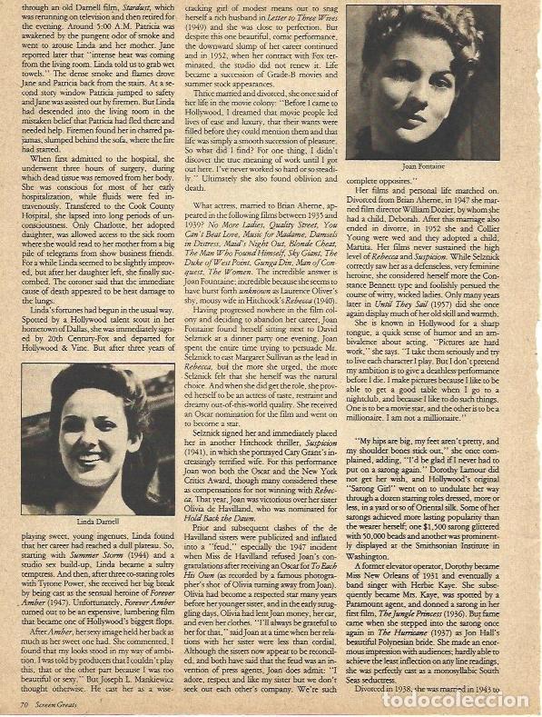 Cartoline: LAMINA 34515: Joan Fontaine y Linda Darnell - VVAA