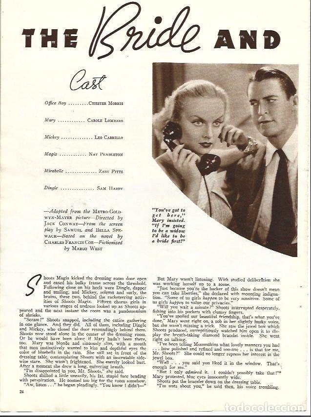 Postkarten: LAMINA 34386: Carole Lombard en The bride and the best man - VVAA