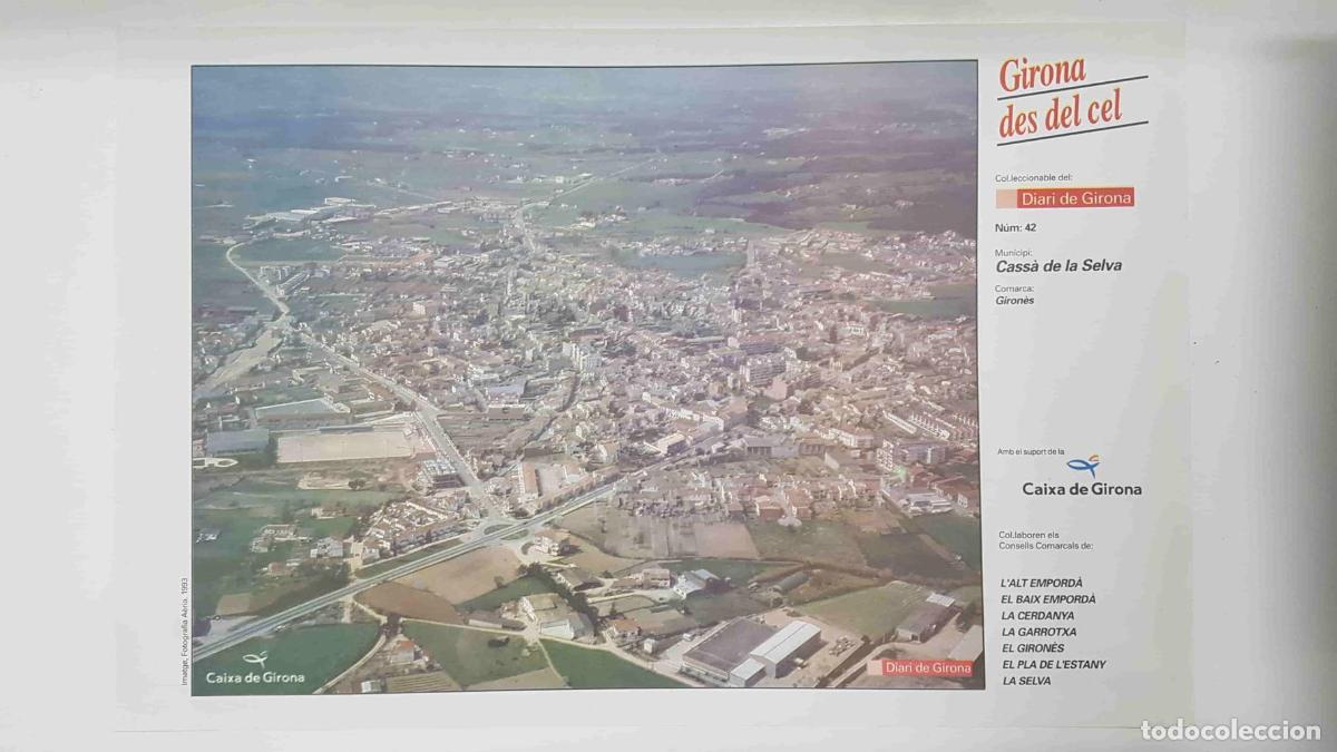 Postales: Lamina num 42 Girona des del cel: Municipi Cass&agrave; de la Selva (Comarca Giron&egrave;s - Girona) - NULL