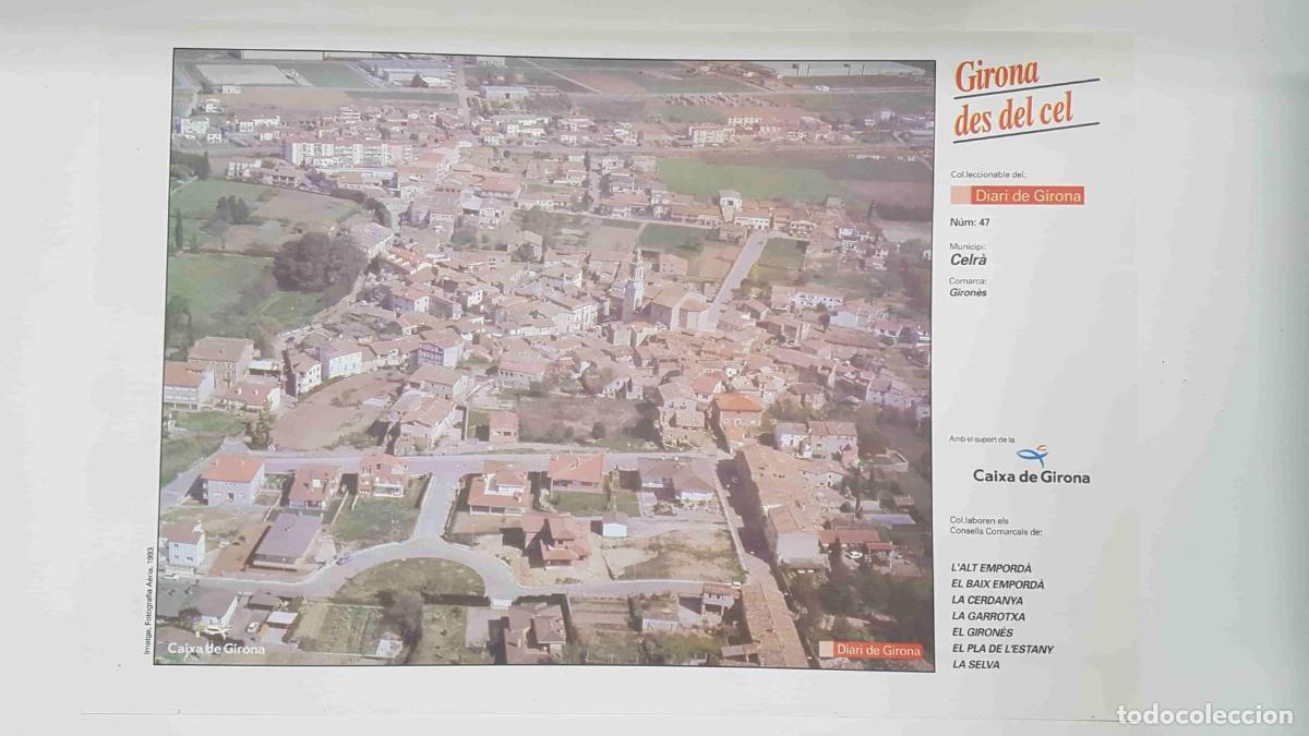 Postkarten: Lamina num 47 Girona des del cel: Municipi Celr&agrave; (Comarca Giron&egrave;s - Girona) - NULL