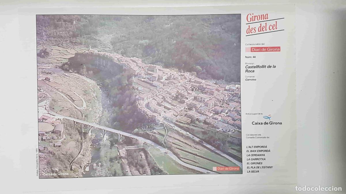 Postkarten: Lamina num 44 Girona des del cel: Municipi Castellfollit de la Roca (Comarca Garrotxa - Girona) - NU