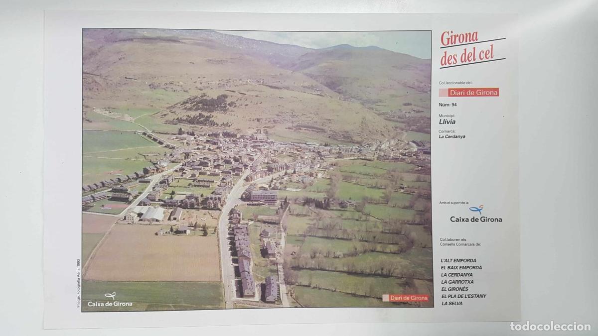 Postais: Lamina num 94 Girona des del cel: Municipi Ll&iacute;via (Comarca La Cerdenya - Girona) - NULL