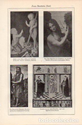 Postales: LAMINA V37481: Obras varias de San Juan Bautista - Varios