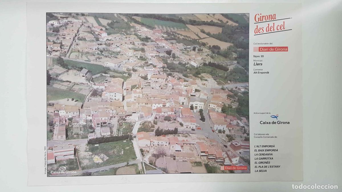 Postkarten: Lamina num 93 Girona des del cel: Municipi Llers (Comarca Alt Empord&agrave; - Girona) - NULL