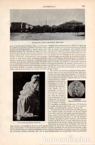Postais: LAMINA V37195: Conjunto de la Casa de Maternidad, Barcelona - Varios