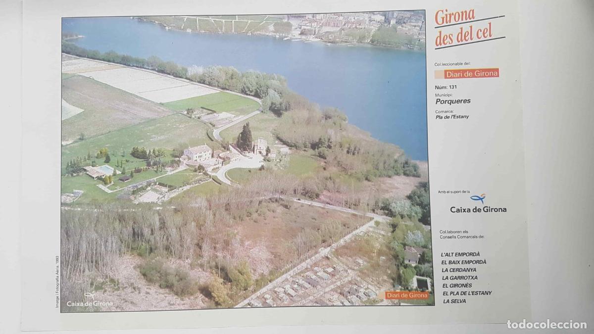 Postais: Lamina num 131 Girona des del cel: Municipi Porqueres (Comarca Pla de l'Estany - Girona) - NULL