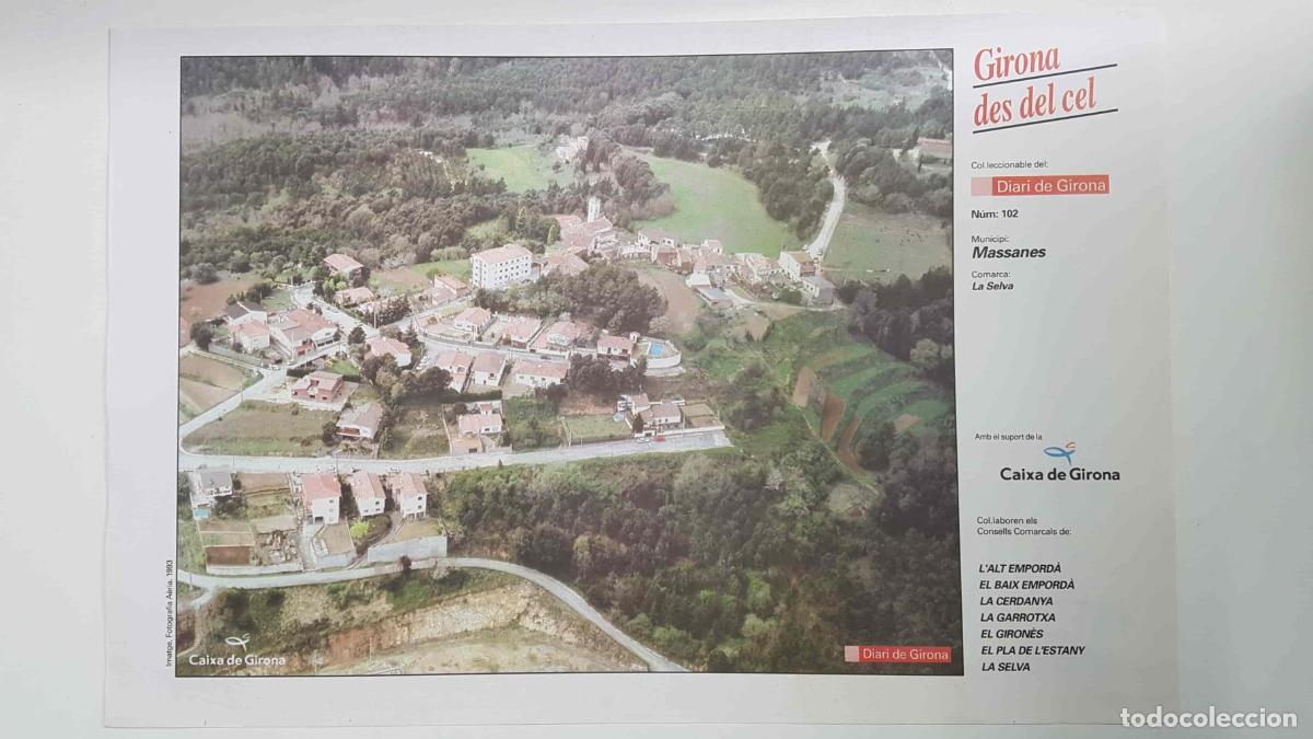 Postkarten: Lamina num 102 Girona des del cel: Municipi Massanes (Comarca La Selva - Girona) - NULL