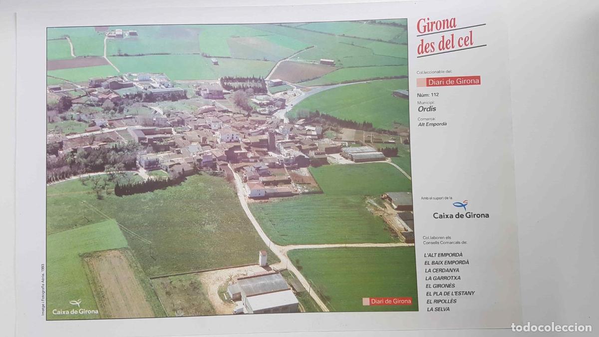 Postais: Lamina num 112 Girona des del cel: Municipi Ordis (Comarca Alt Empord&agrave; - Girona) - NULL