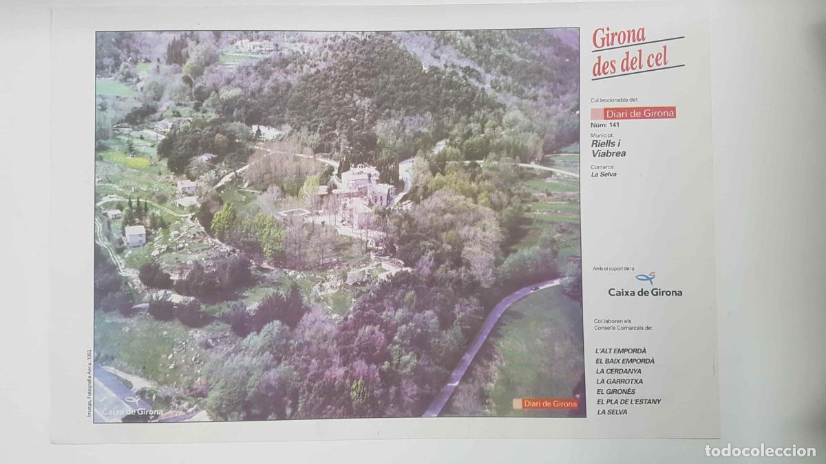 Postales: Lamina num 141 Girona des del cel: Municipi Riells i Viabrea (Comarca La Selva - Girona) - NULL