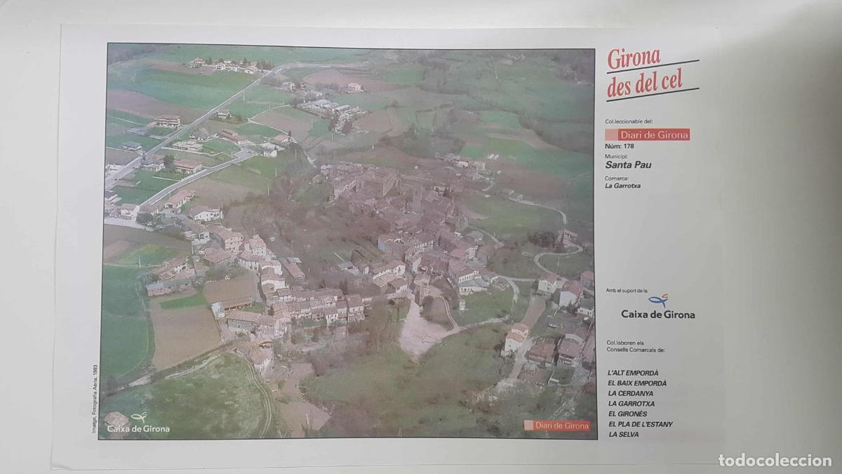 Postais: Lamina num 178 Girona des del cel: Santa Pau (Comarca La Garrotxa - Girona) - NULL