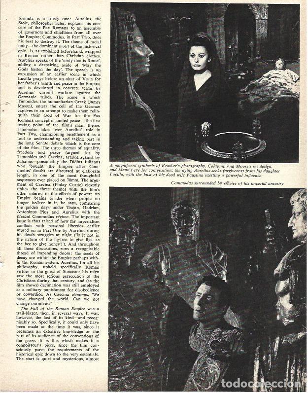 Postales: LAMINA 34652: Sophia Loren en La Caida del Imperio Romano - VVAA