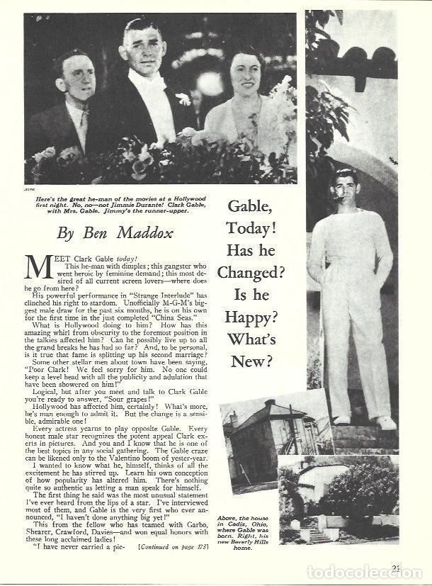 Postais: LAMINA 34539: Clark Gable en Ohio - Martin Levin