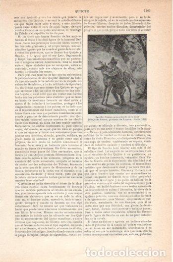 Cartoline: LAMINA V37766: Sancho Panza reconociendo a su asno por Lignon - Varios