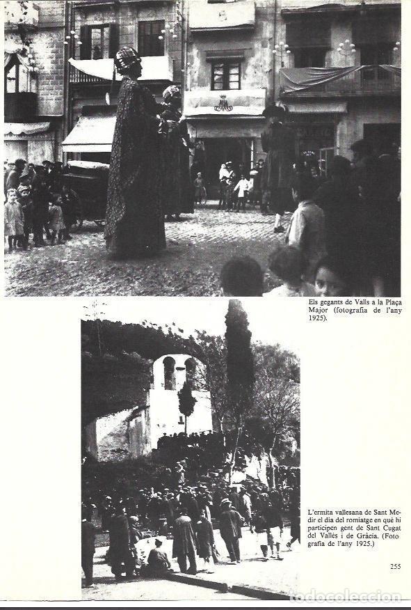 Postales: LAMINA 35995: Gegants de Valls en 1925 y la ermita de Sant Medir en Sant Cugat - Edmon Valles