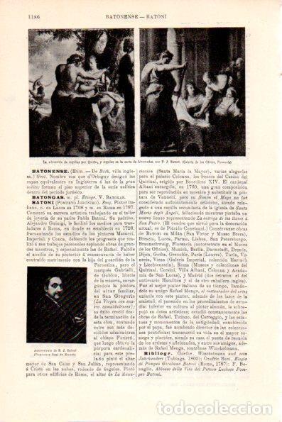 Cartoline: LAMINA V28749: Aquiles en la corte de Licomedes y autorretrato por P. J. Batoni - Varios