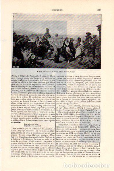 Postales: LAMINA V28780: El baile por Valeriano D. Becquer - Varios