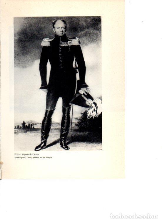 Postkarten: LAMINA V38906: Zar Alejandro I de Rusia por G. Dave - Martin de Riquer