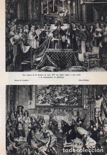 Postkarten: LAMINA V38865: Tapices de la boda de Luis XIV y visita a la manufactura de Gobelinos - Martin de Riq