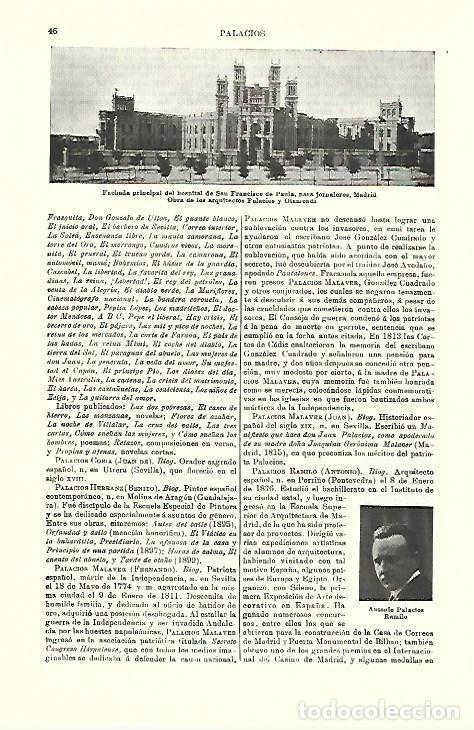 Cartoline: LAMINA ESPASA 39636: Hospital de San Francisco de Paula en Madrid - Varios