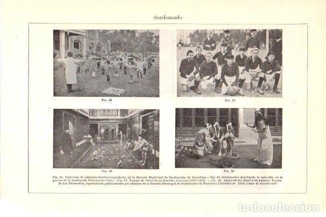 Cartoline: LAMINA V30343: Ejercicios en la Escuela Municipal de Sordomudos de Barcelona - Varios