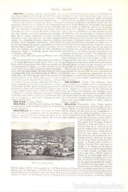 Postales: LAMINA V29929: Vista general de Solivella, Tarragona - Varios