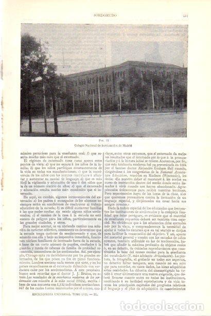 Postkarten: LAMINA V29984: Colegio Nacional de sordomudos en Madrid - Varios