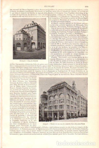 Postkarten: LAMINA V30087: Los almacenes Tietz y Caja de Ahorros en Stuttgart - Varios