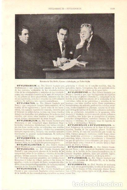 Cartoline: LAMINA V30088: Retratos de Tita Ruffo, Carusso y Schaliapin por Tadeo Styka - Varios