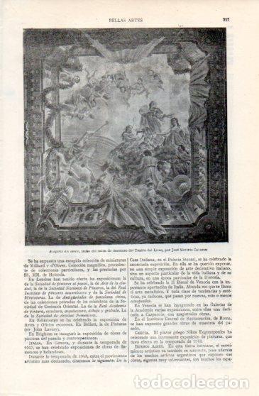 Postkarten: LAMINA V40181: Alegoria del canto techo del Teatro del Liceo, Barcelona - Varios