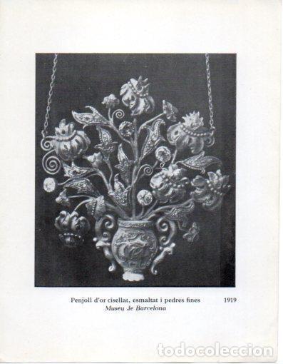 Cartoline: LAMINA V40311: Jaume Mercade, Penjoll d'or cisellat 1919 - Joan Sacs