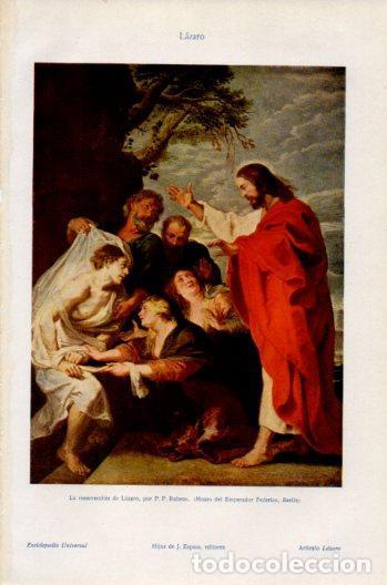Cartes Postales: LAMINA V36156: La resurrecion de Lazaro por Rubens - Varios