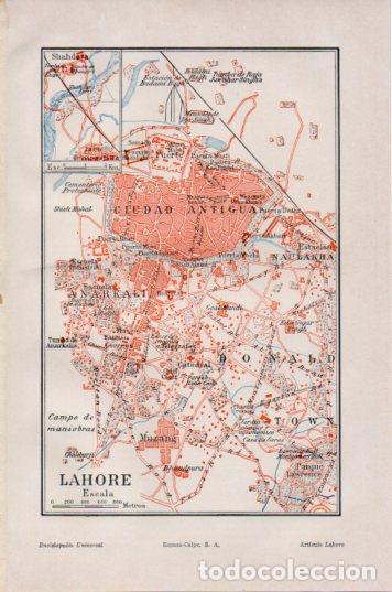 Postkarten: LAMINA V36089: Plano de Lahore, Pakistan - Varios