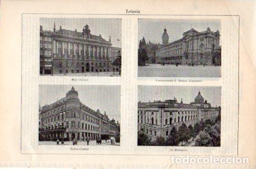 Postkarten: LAMINA V36239: Edificios en Leipzig - Varios