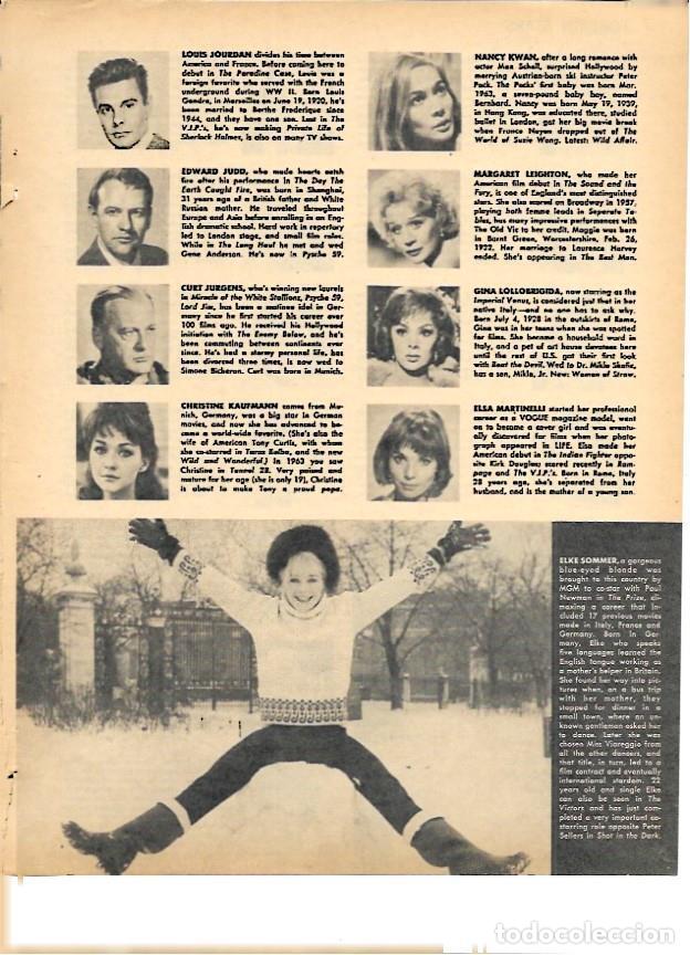Postais: LAMINA 35346: Elke Sommer saltando en la nieve - VVAA