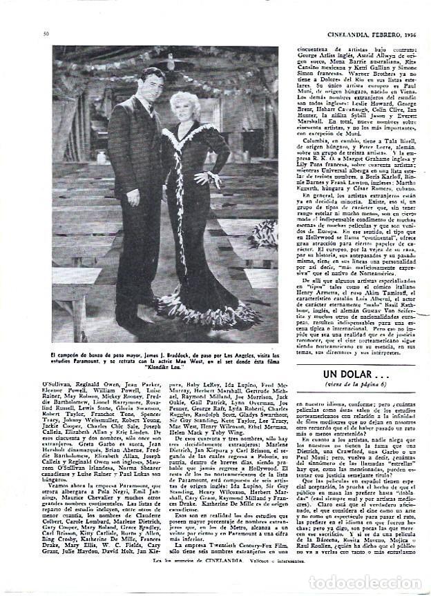 Postkarten: LAMINA 35080: James J. Braddock con Mae West - VVAA