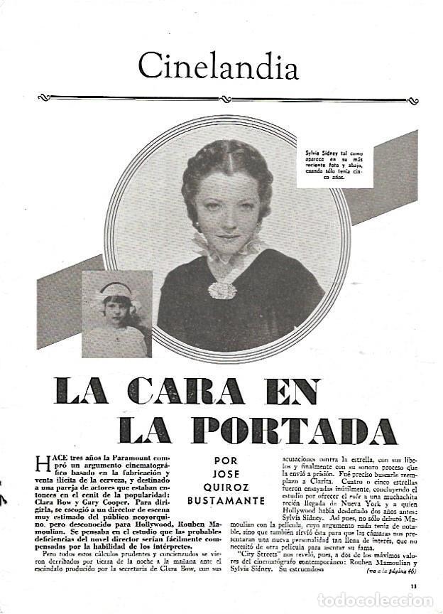 Cartes Postales: LAMINA 35023: Sylvia Sidney - VVAA