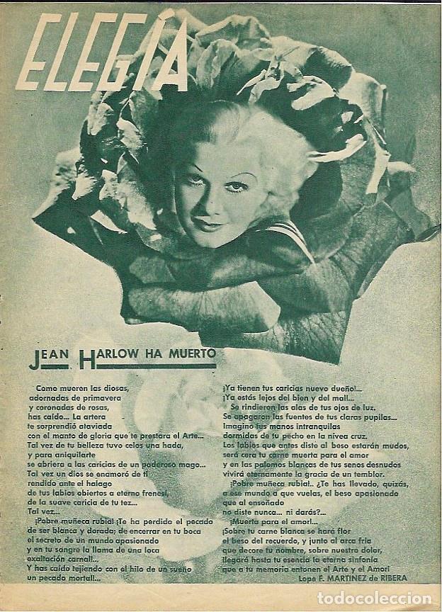 Postkarten: LAMINA 35186: Elegia de Jean Harlow - VVAA