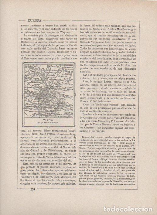 Postcards: LAMINA V27741: Mapa de Viena y alrededores - Varios