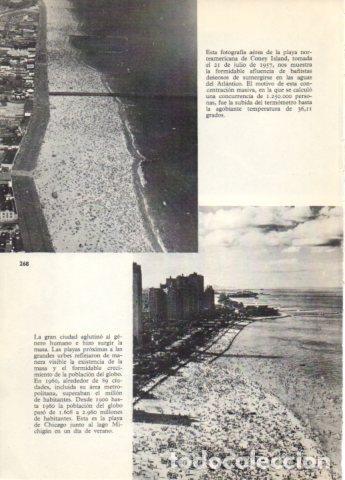 Cartes Postales: LAMINA V36739: Vistas aereas playas de Coney Island y Chicago - Varios