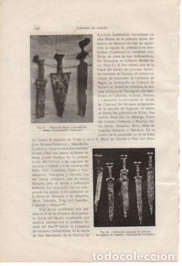 Cartoline: LAMINA V36988: Espadas de antenas de Aguila de Anguita - Antonio Ballesteros y Beretta