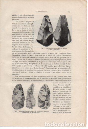 Cartoline: LAMINA V36960: Hacha de mano de San Isidro - Antonio Ballesteros y Beretta