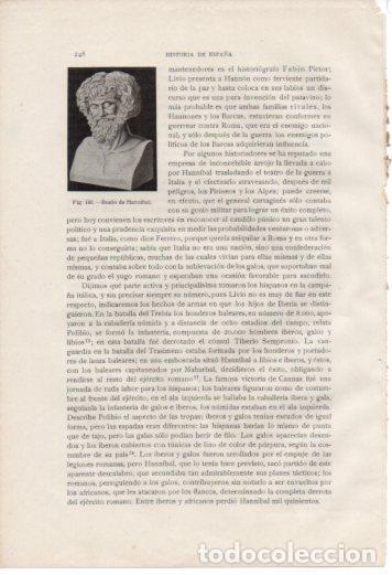 Cartoline: LAMINA V37023: Busto de Hannibal - Antonio Ballesteros y Beretta