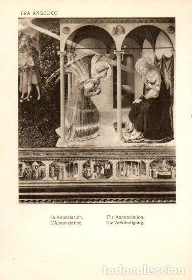 Postales: LAMINA V28134: La Anunciacion por Fra Angelico - Bernardino de Pantorba